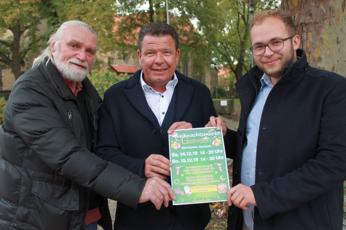 v.l.: Heiko Weichert, Cord Mittendorf, Phillipp Neessen bei der Ankündigung im Oktober..