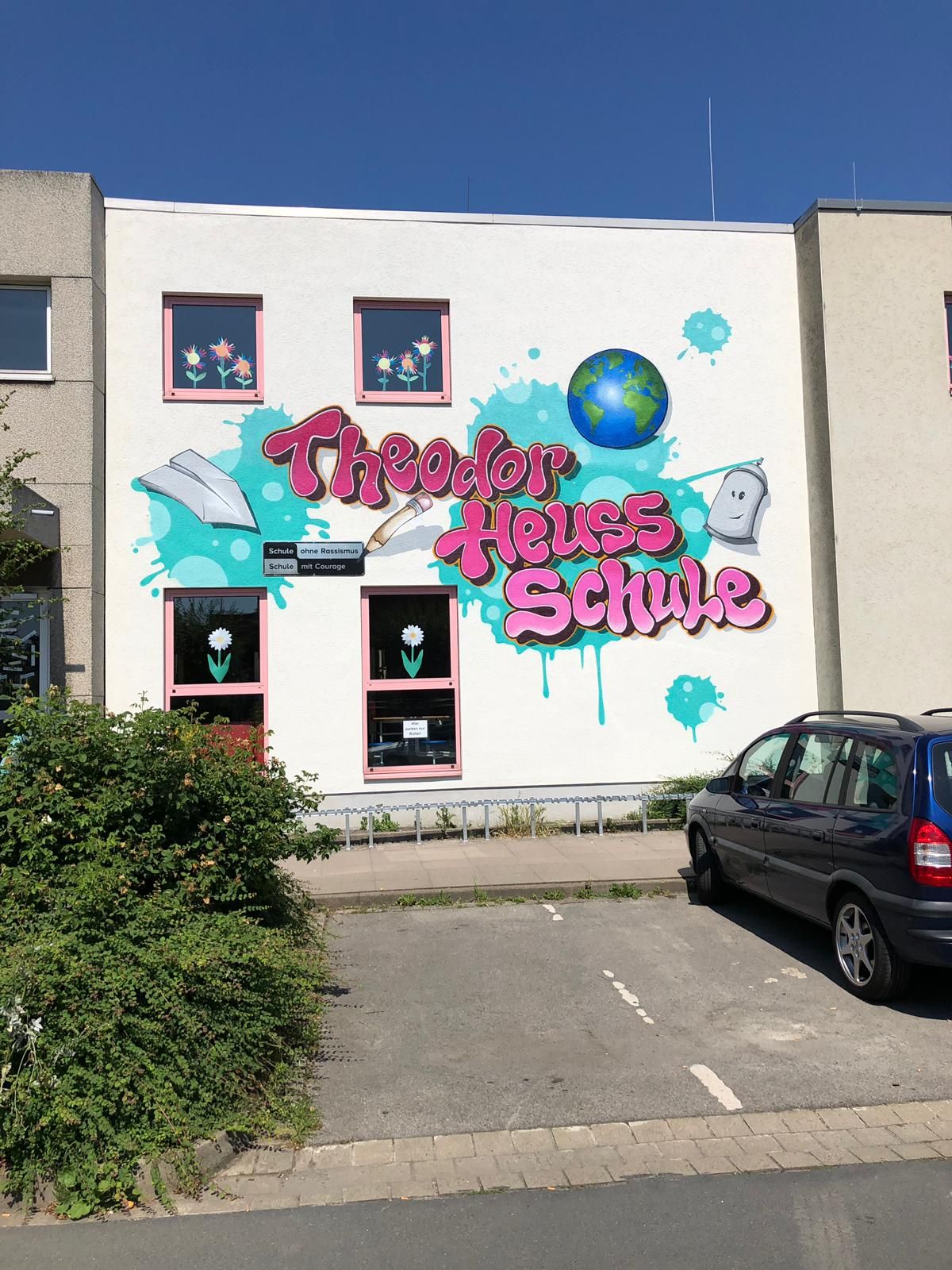 Con Nect De Calenberger Online News Theodor Heuss Grundschule Wird Mit Graffiti Verschonert