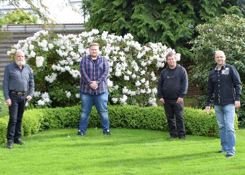 von links nach rechts (Listenplatz): Michael Odening (2), Jörg Jende (3), Sacha Tews (4), Markus Neugebauer (1); auf dem Foto fehlt Anna-Isabell Frey (5)